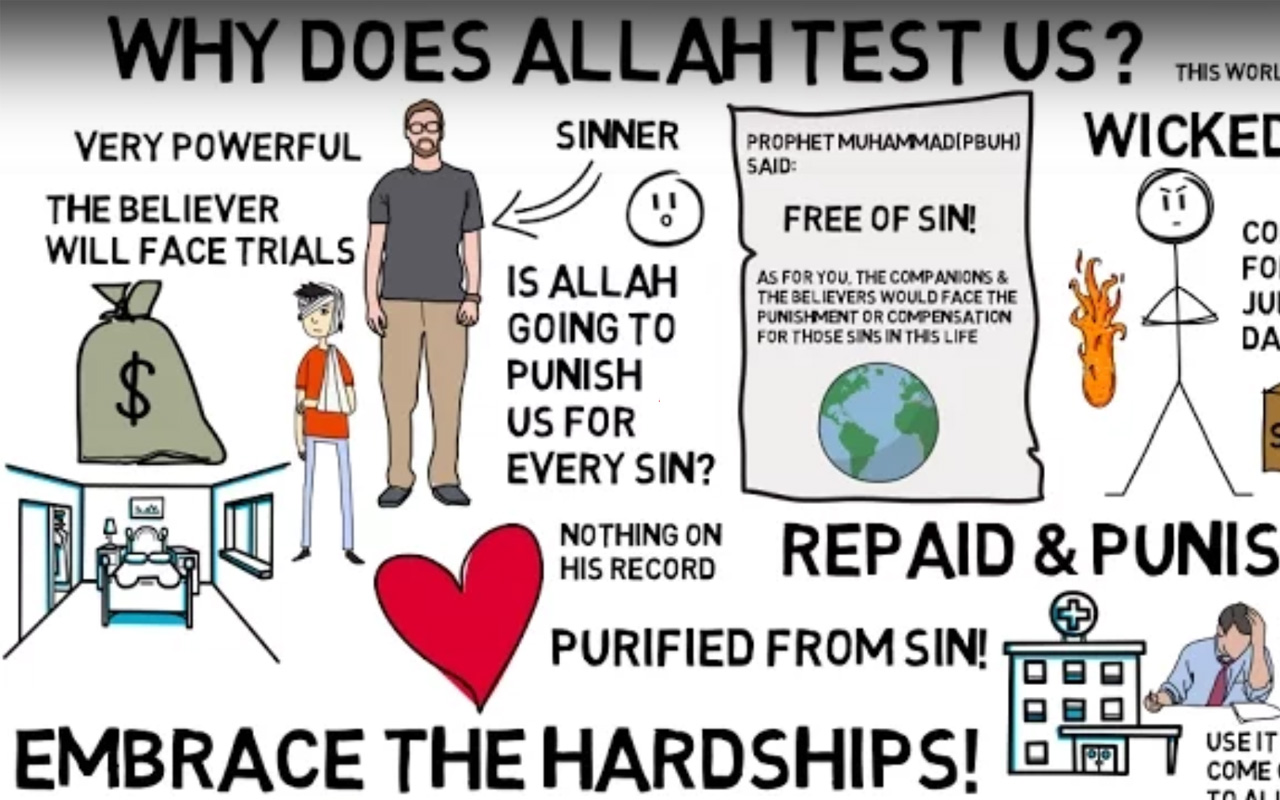 WHY DOES ALLAH TEST US? By Omar Suleiman (Animated)