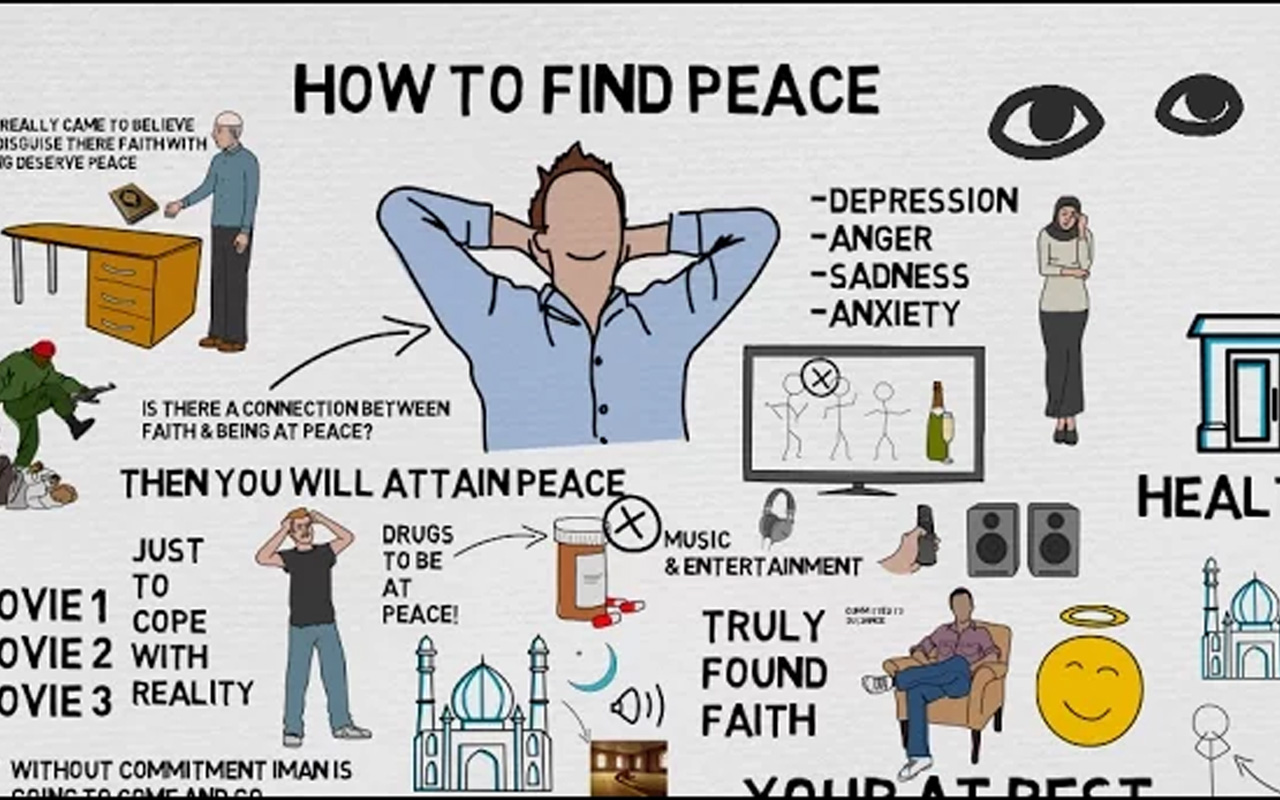HOW TO FIND PEACE IN LIFE? – Nouman Ali Khan Animated