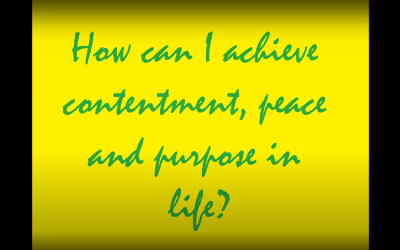 How to achieve contentment, peace and purpose in life? (with ENG subt)